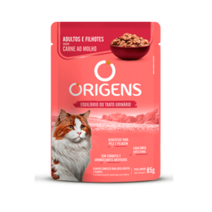 Ração Úmida Origens Gatos Carne ao Molho 85g