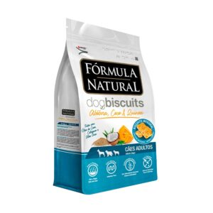 Biscoitos Fórmula Natural Dog Biscuits para Cães de Adultos de Médio e Grande Porte Sabor Abóbora 250g