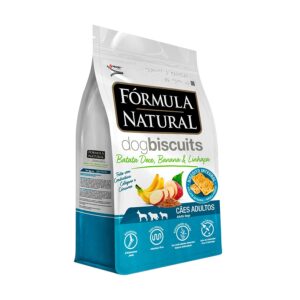 Biscoitos Fórmula Natural Dog Biscuits para Cães de Adultos de Médio e Grande Porte Sabor Batata Doce 250g