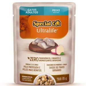 Ração Úmida Special Cat Sachê Peixe para Gatos Adultos 85 g