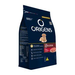 Ração Origens para Cães Adultos Sabor Carne e Cereais