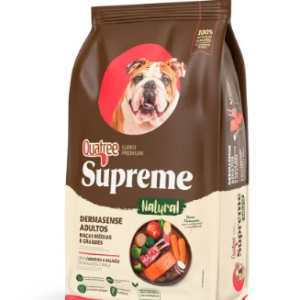 Ração Quatree Supreme Dermasense para Cães Adultos Sabor Cordeiro e Salmão 15Kg