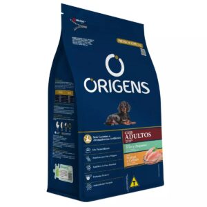 Ração Origens para Cães Adultos de Mini e pequeno Porte sabor Frango e Cereais