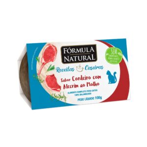 Ração Úmida Fórmula Natural Fresh Meat Receitas Caseiras para Gatos Adultos Sabor Cordeiro com Alecrim ao Molho 100 g