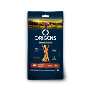 Petisco Natural Origens Bochecha Bovina para Cães 15g