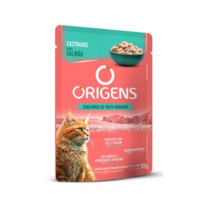 Sachê Origens para Gatos Castrados Sabor Salmão 85g