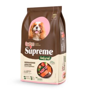 Ração Quatree Supreme Dermasense Para Cães Adultos De Raças Pequenas Sabor Cordeiro E Salmão
