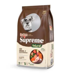 Ração Quatree Supreme para Cães Sênior +7 de Porte Pequeno Sabor Salmão e Frango