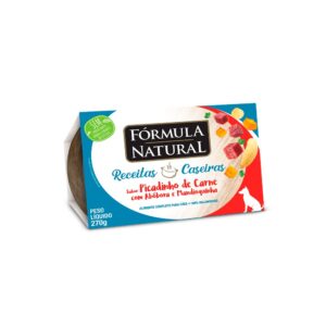 Ração Úmida Fórmula Natural Fresh Meat Receitas Caseiras para Cães Adultos Sabor Picadinho de Carne com Abóbora e Mandioquinha 270g