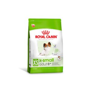 Ração Royal Canin X-Small Adult 8+ para Cães Adultos e Idosos de Porte Miniatura com 8 Anos ou mais