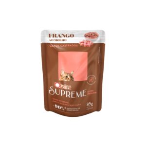 Ração Úmida Quatree Supreme Para Gatos Castrados Sabor Frango 85g