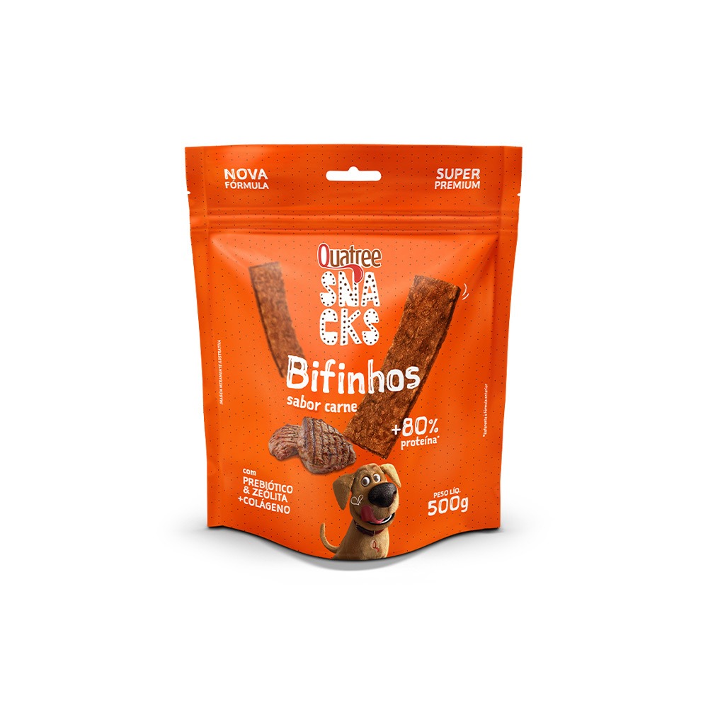 Snack Quatree Bifinhos para Cães Sabor Carne