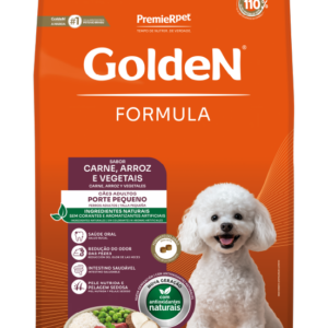 Ração Golden Fórmula Para Cães Adultos de Porte Pequeno Sabor Carne e Arroz