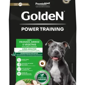 Ração Golden Power Training para Cães Adultos Sabor Frango e Arroz - 15 kg