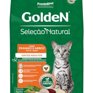 Ração Golden Seleção Natural para Gatos Adultos Sabor Frango e Arroz