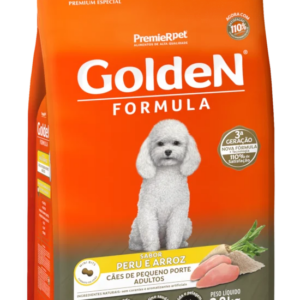 Ração Golden Fórmula para Cães Adultos de Porte Pequeno Sabor Peru e Arroz