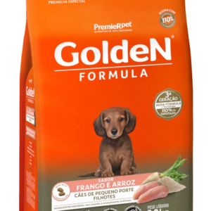 Ração Golden Fórmula Mini Bits para Cães Filhotes de Porte Pequeno Sabor Frango e Arroz