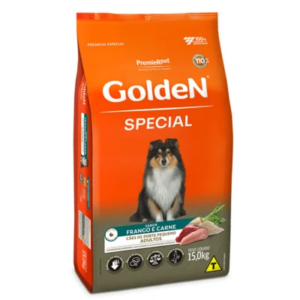 Ração Golden Special para Cães Adultos de Porte Pequeno Sabor Frango e Carne