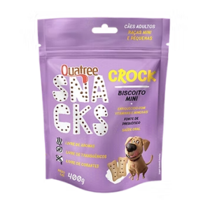 Snacks Quatree Crock Mini para Cães Adultos 400g