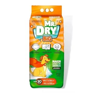 Tapete Higiênico Mr. Dry Big 80x60 cm – 30 Unidades