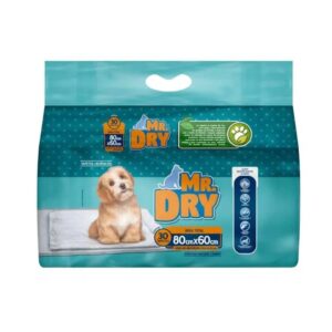 Tapete Higiênico Mr. Dry para Cães 80x60 cm – 30 Unidades
