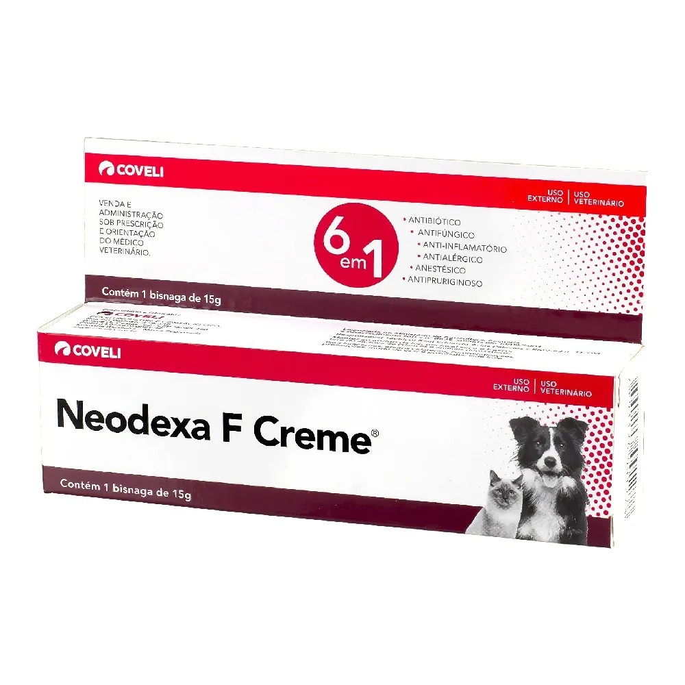 Neodexa F Creme Coveli para Cães e Gatos - 15g
