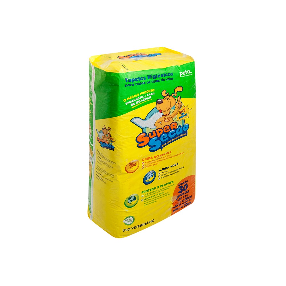 Tapete Higiênico Petix SuperSecão para Cães - 30 Unidades