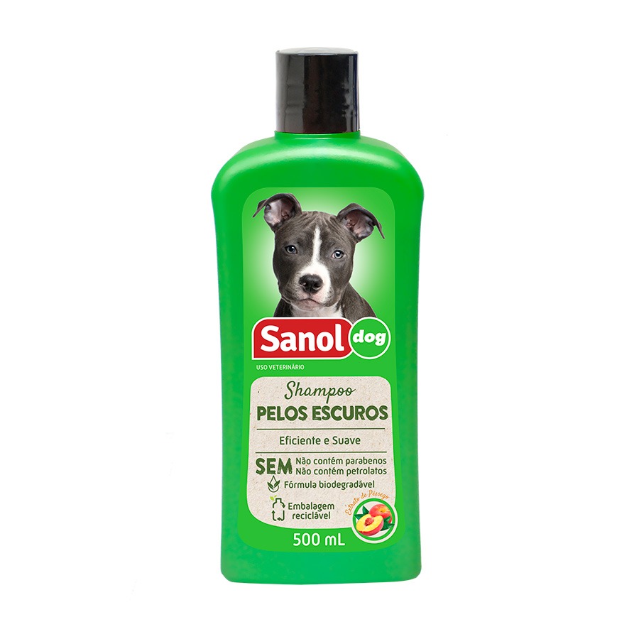 Shampoo Sanol Dog para Pelos Escuros - 500ml