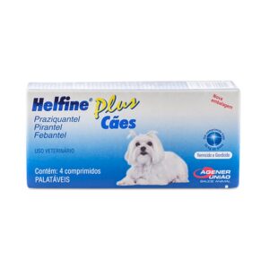 Vermífugo Helfine Plus para Cães –  4 Comprimidos