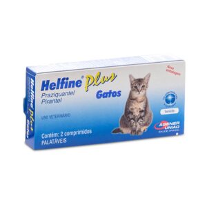 Vermífugo Helfine Plus para Gatos – 2 Comprimidos