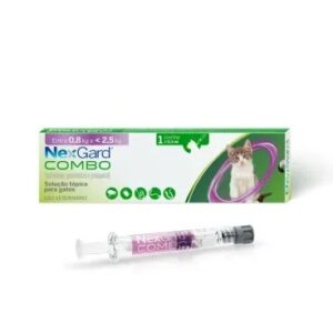 NexGard Combo Antipulgas, Sarna e Vermes para Gatos até 2,5kg 0,3ml – 3 Comprimidos