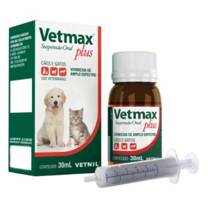 Vermífugo Vetnil Vetmax Plus Suspensão 30 mL