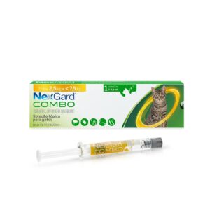 Nexgard Combo Antipulgas, Sarna e Vermes para Gatos de 2,5 a 7,5 kg 0,9 ml – 3 Pipetas