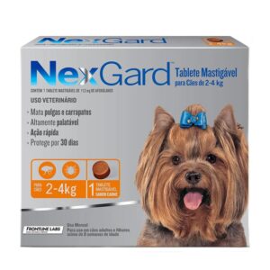 Antipulgas NexGard 11,3mg para Cães de 2 a 4kg – 3 Comprimidos