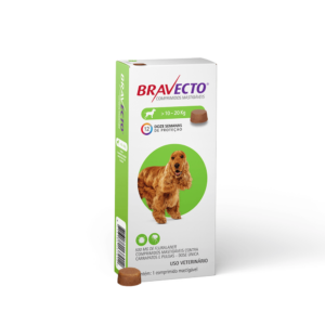 Bravecto Antipulgas e Carrapatos para Cães de 10 a 20kg 500mg – 1 Comprimido