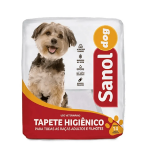 Tapete Higiênico Sanol Dog para Cães 60 cm x 57 cm – 14 Unidades