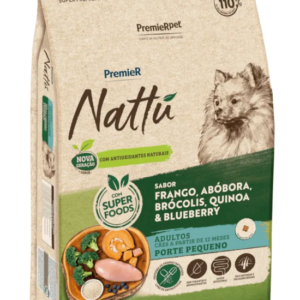 Ração Premier Nattu para Cães Adultos de Raças Pequenas Sabor Abóbora