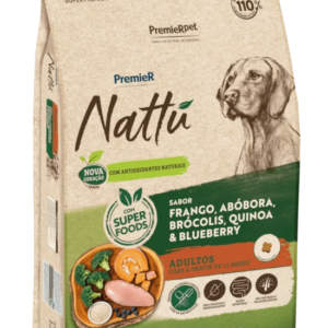 Ração Premier Nattu para Cães Adultos Sabor Abóbora 12kg