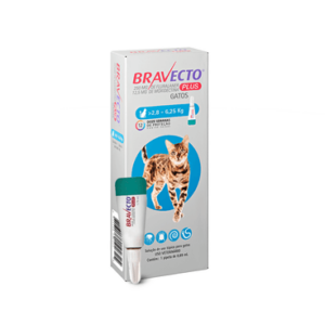 Bravecto Plus Antipulgas para Gatos 2,8 a 6,25 kg 0,89 ml – 1 Pipeta