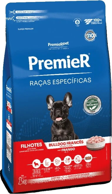 Ração Premier Raças Específicas Bulldog Francês para Cães Filhotes