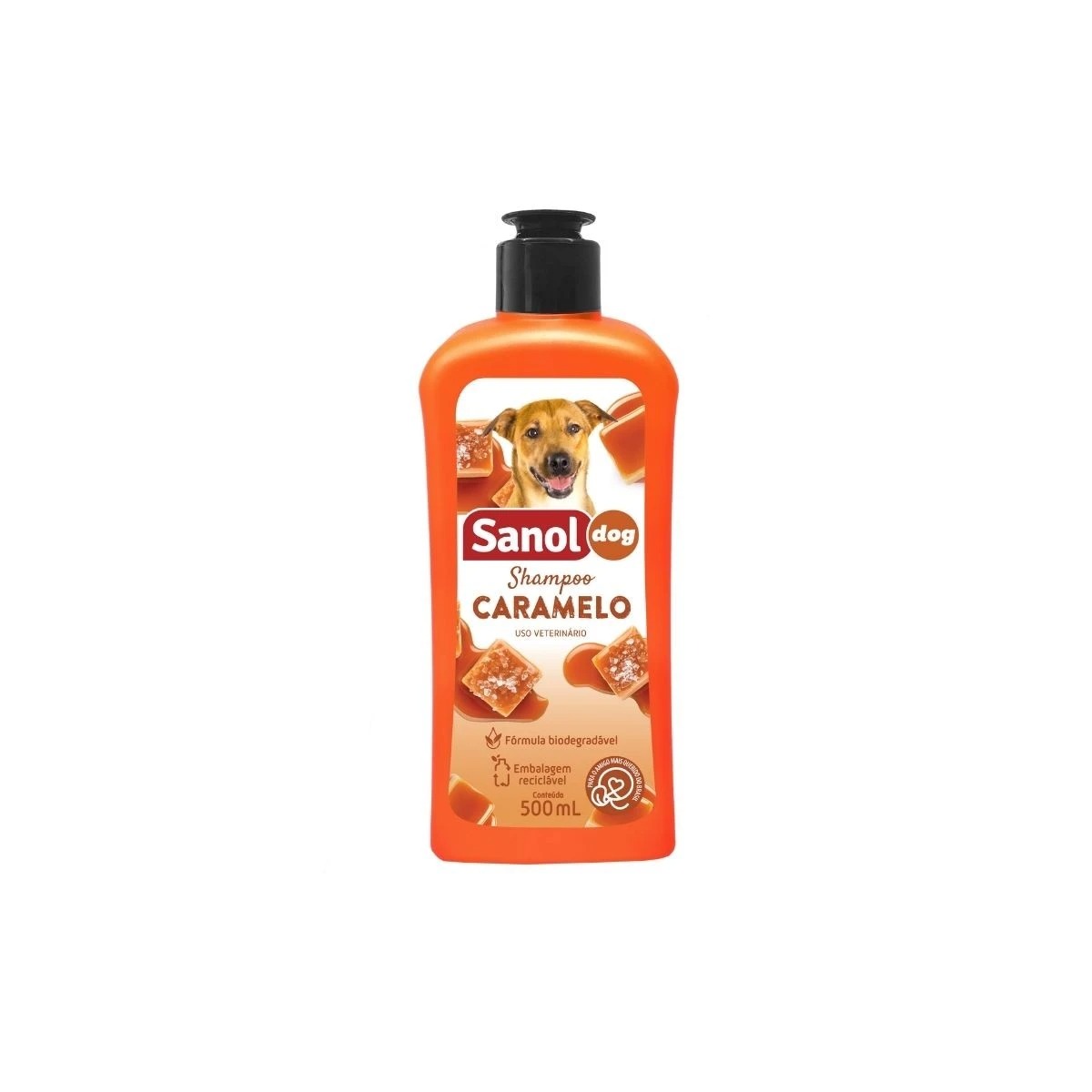 Shampoo Sanol Dog Caramelo para Cães - 500ml