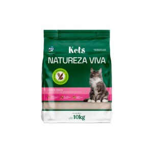 Areia Higiênica Kets Natureza Viva Fina para Gatos