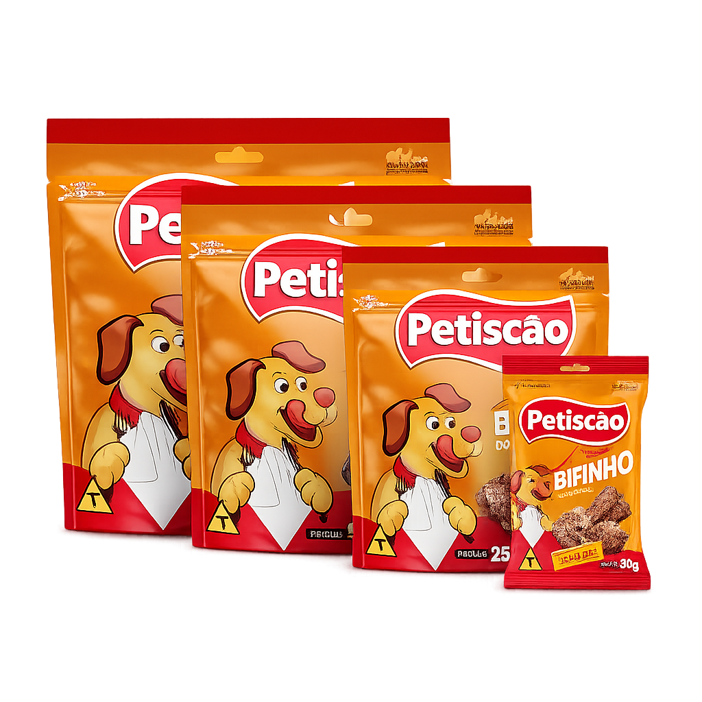 Snack Petiscão Bifinho Palito Carne para Cães