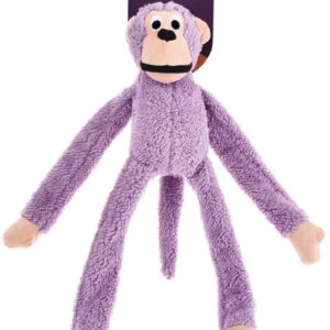 Brinquedo Jambo Mordedor de Pelúcia Macaco Lilás