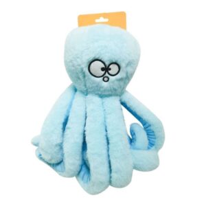 Pelúcia Frizzy Jambo Octopus Azul Claro Grande para Cães