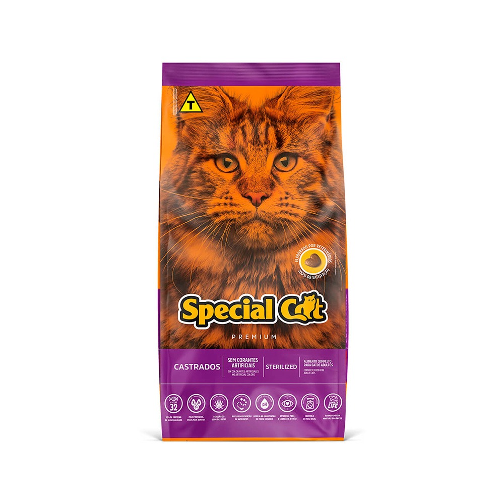 Ração Special Cat Premium para Gatos Adultos Castrados