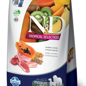 Ração N&D Tropical Selection para Cães Adultos de Porte Médio e Grande Sabor Cordeiro