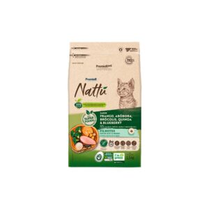 Ração Premier Nattu para Gatos Filhotes Sabor Frango e Abóbora - 1,5 kg