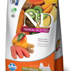 Ração N&D Tropical Selection para Cães Adultos de Porte Mini e Pequeno Sabor Salmão