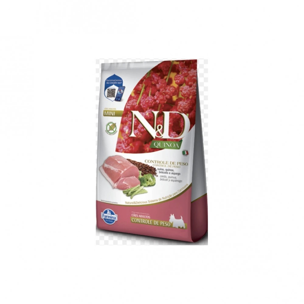 Ração N&D Quinoa Cuidado Digestivo Suíno para Cães Adultos de Porte Mini